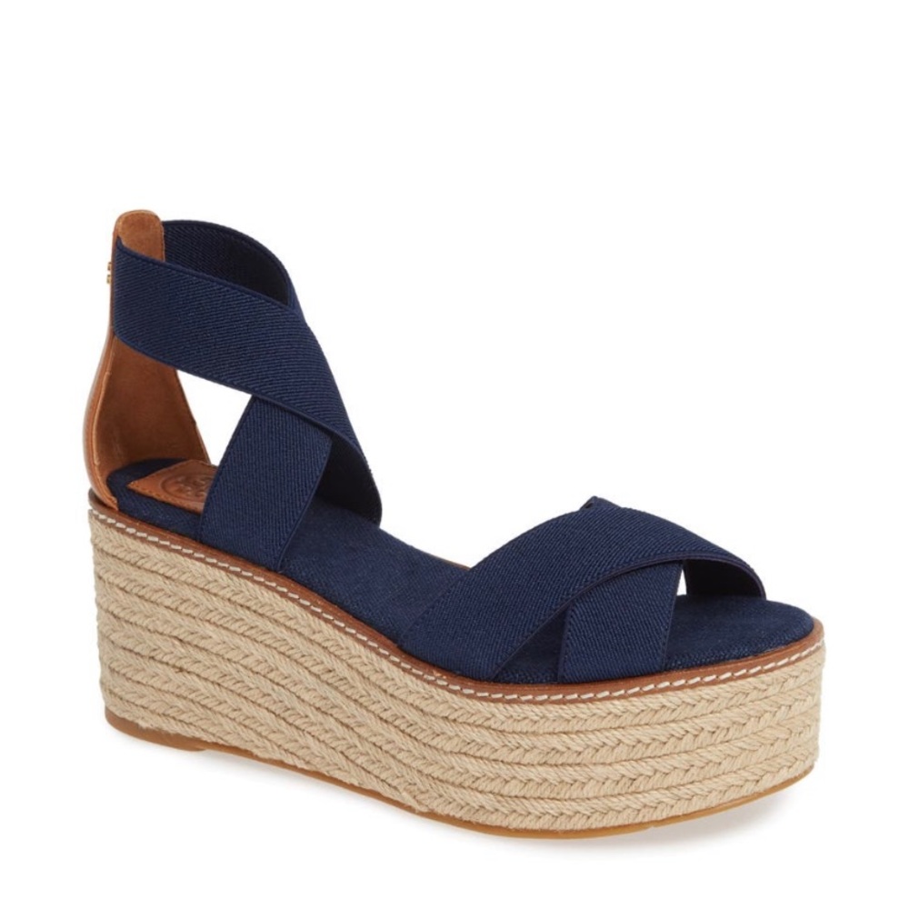 New Tory Burch Frieda 50mm Espadrille Sandals